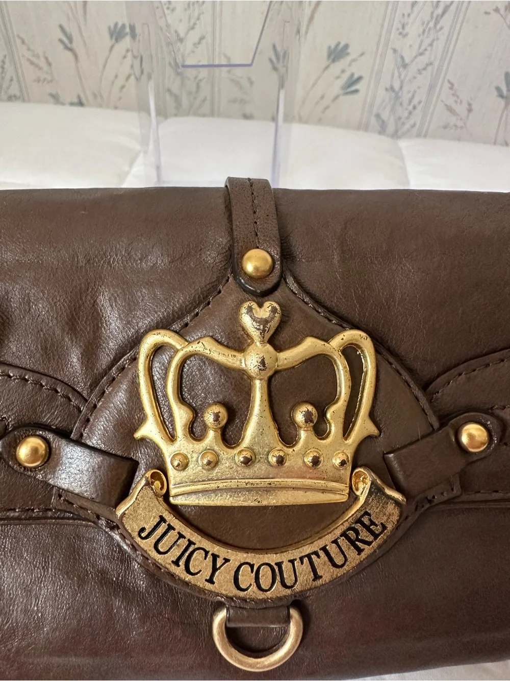 Juicy Couture Vintage Brown Leather Wallet